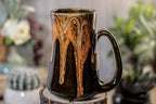 04-P Tiger Lily Barely Flared Notched Mug, 17 oz.