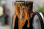 04-P Tiger Lily Barely Flared Notched Mug, 17 oz.