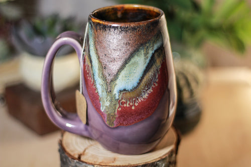 02-B Copper Agate Notched Mug - TOP SHELF, 16 oz.