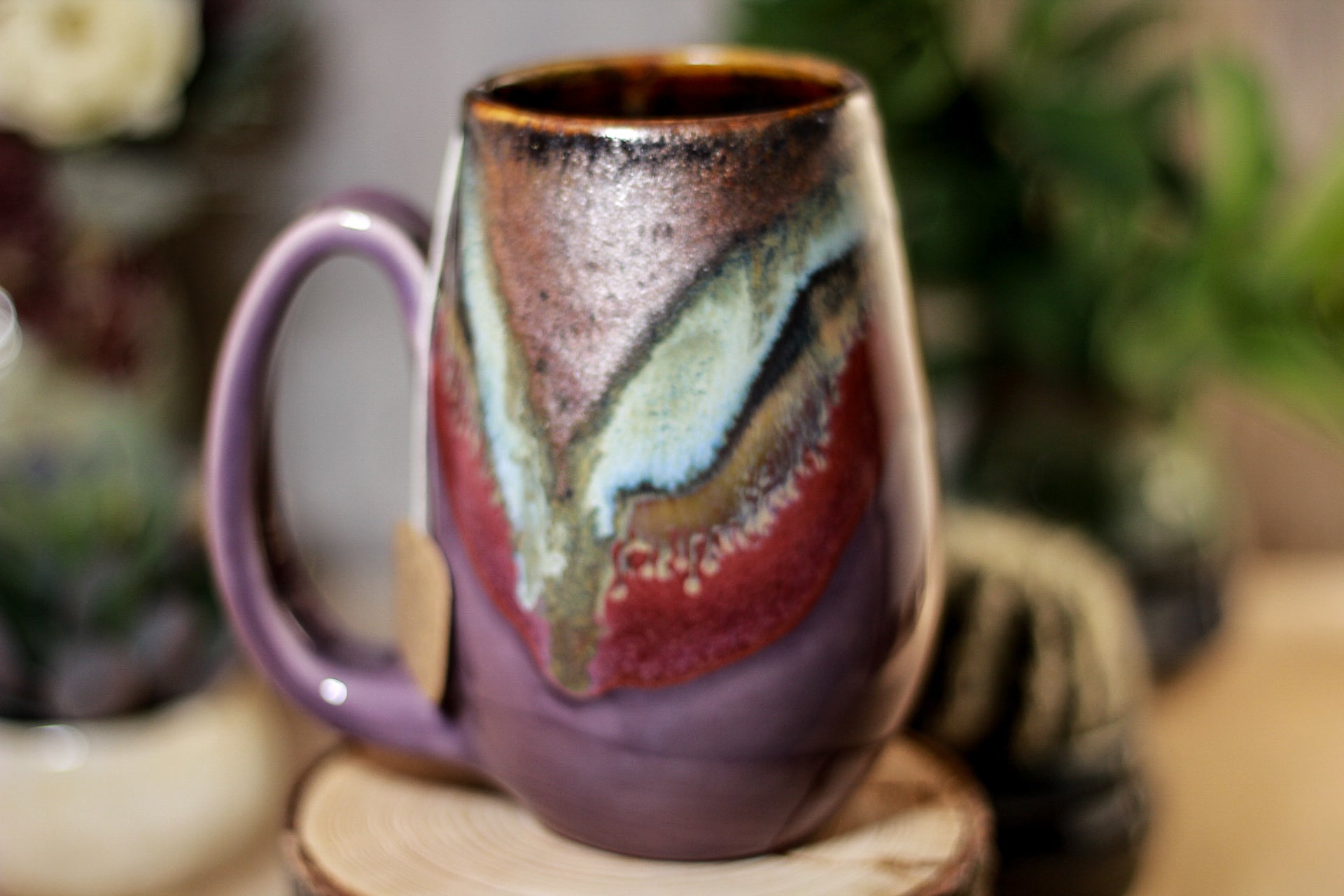 02-B Copper Agate Notched Mug - TOP SHELF, 16 oz.