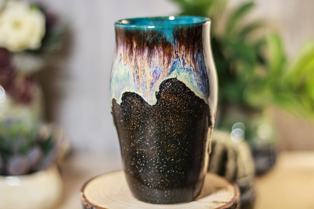 07-D Electric Wave Beer Cup - TOP SHELF,13 oz