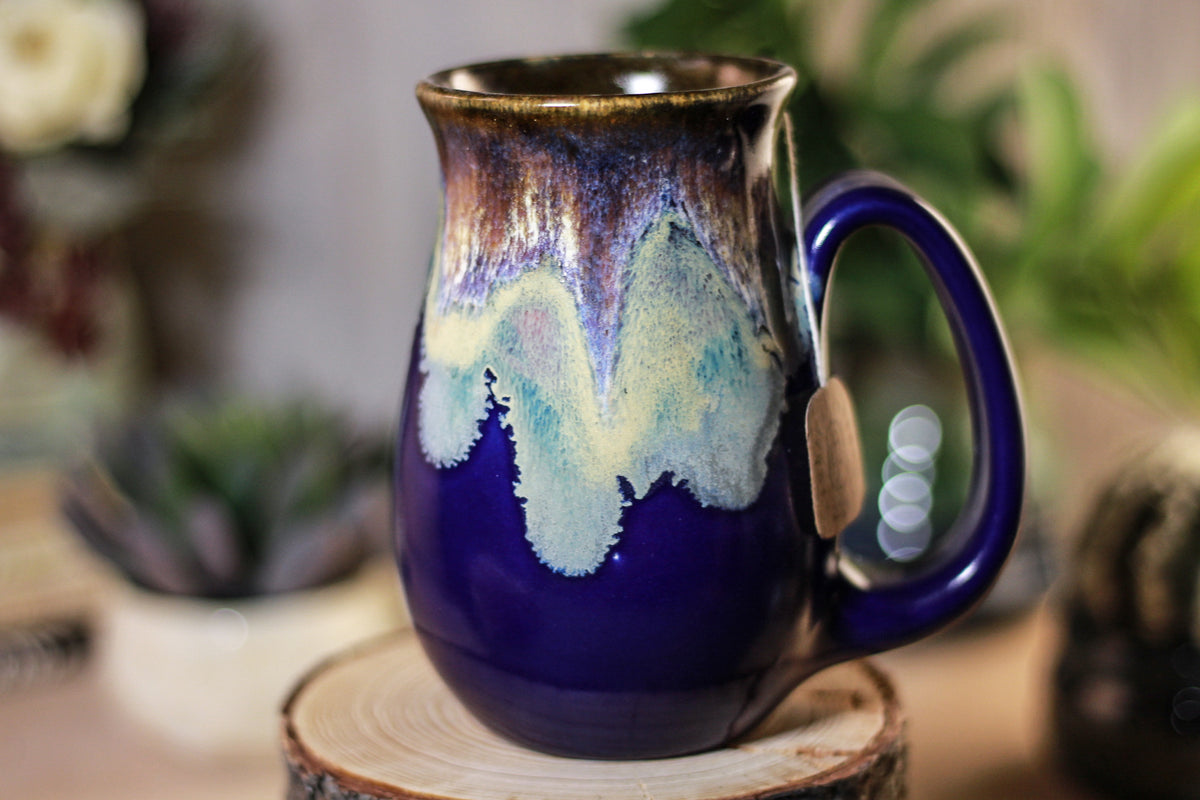 12-D Electric Wave Barely Flared Notched Mug - MISFIT, 14 oz - 10% off
