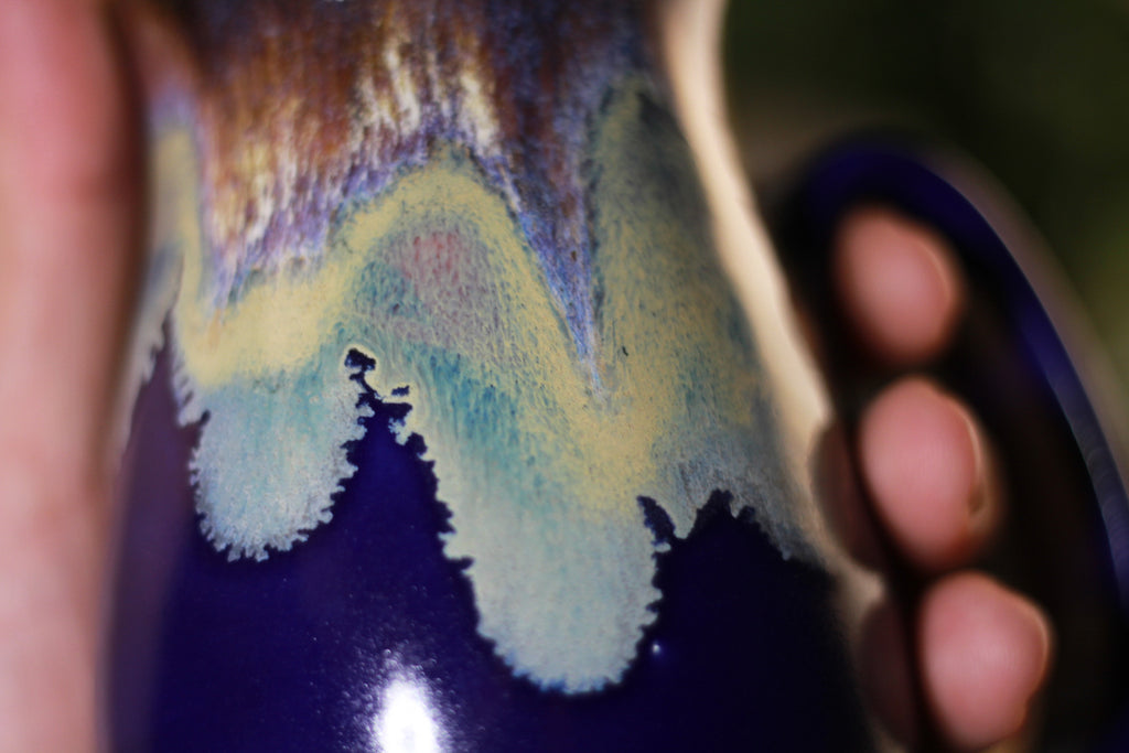 12-D Electric Wave Barely Flared Notched Mug - MISFIT, 14 oz - 10% off