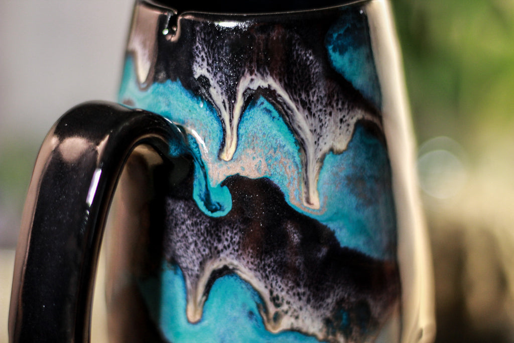 38-E Teal Grotto  Notched Mug, 15 oz