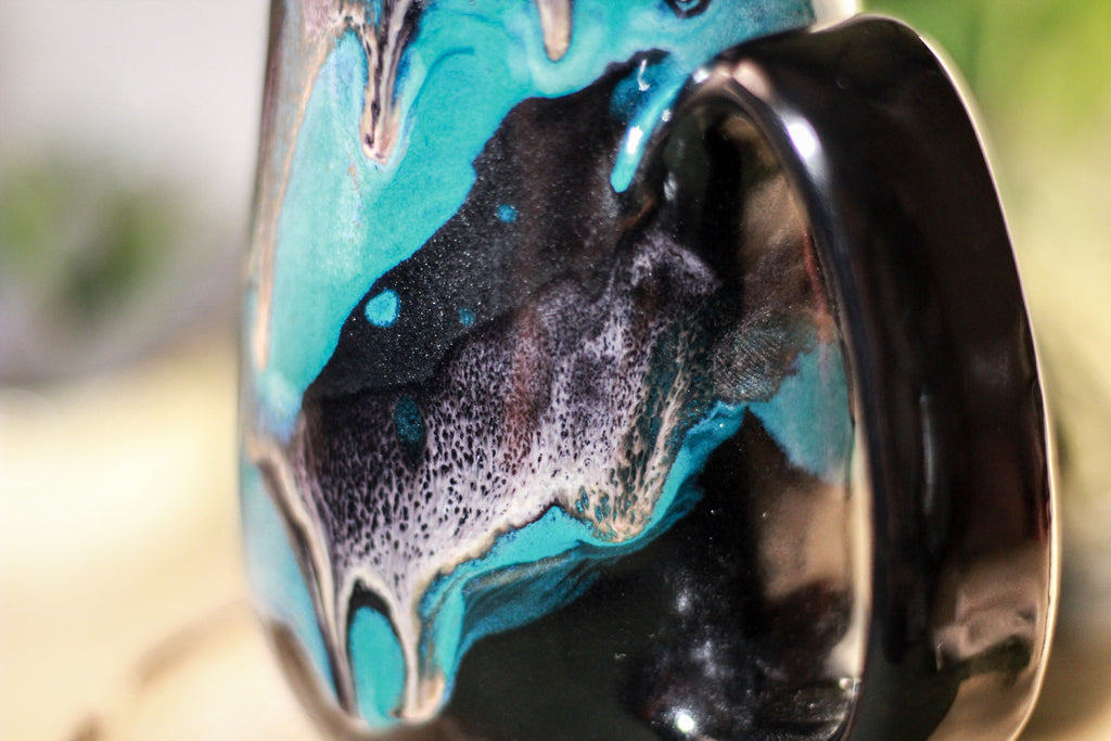 38-E Teal Grotto  Notched Mug, 15 oz