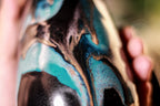 38-E Teal Grotto  Notched Mug, 15 oz