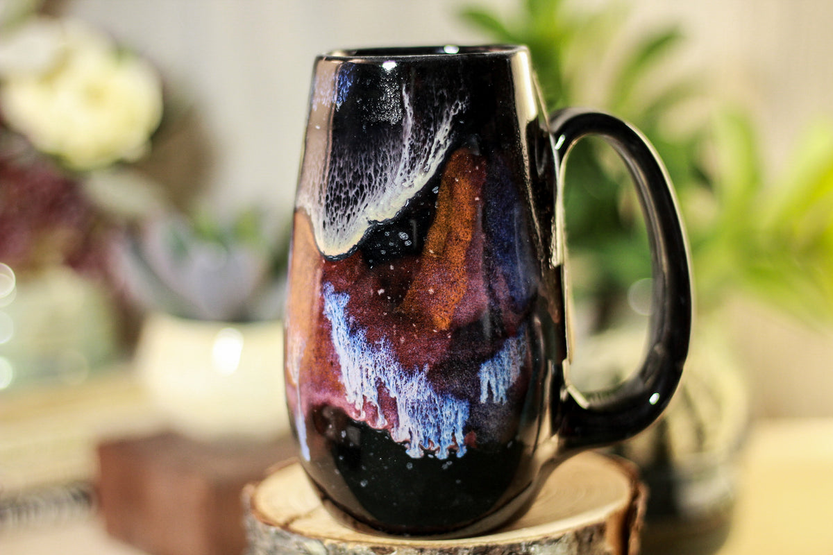 44-A Rainbow Stellar Notched Mug, 14 oz