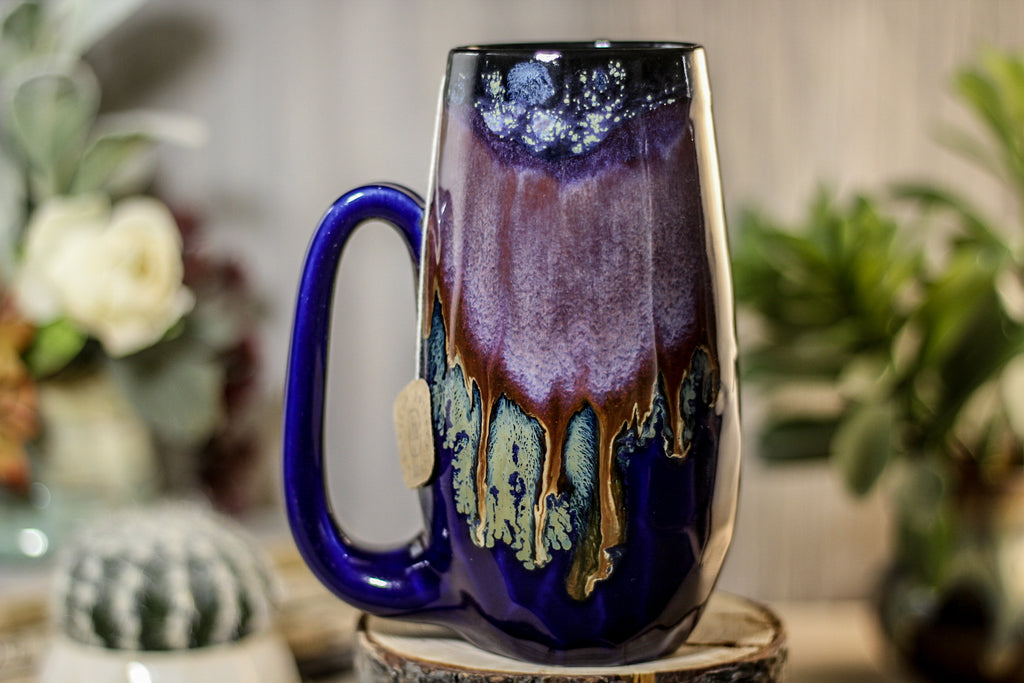 06-A Starry Night Notched Crystal Mug, 21 oz.