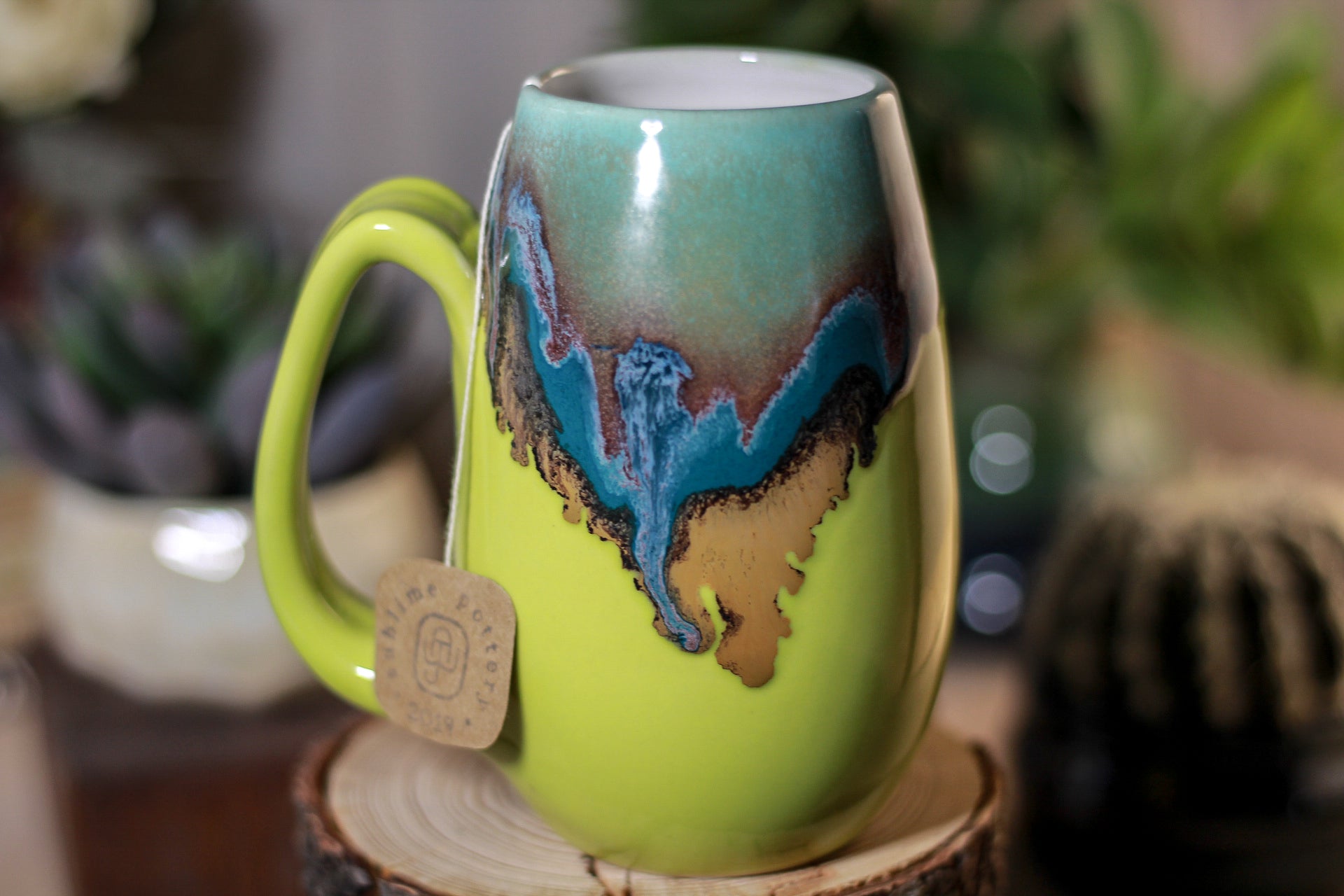01-B Blue Lagoon Notched Mug - ODDBALL, 12 oz. - 15% off