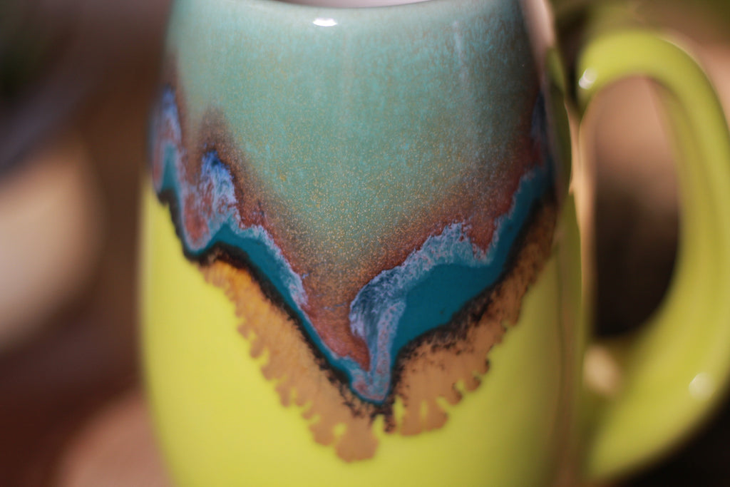 01-B Blue Lagoon Notched Mug - ODDBALL, 12 oz. - 15% off