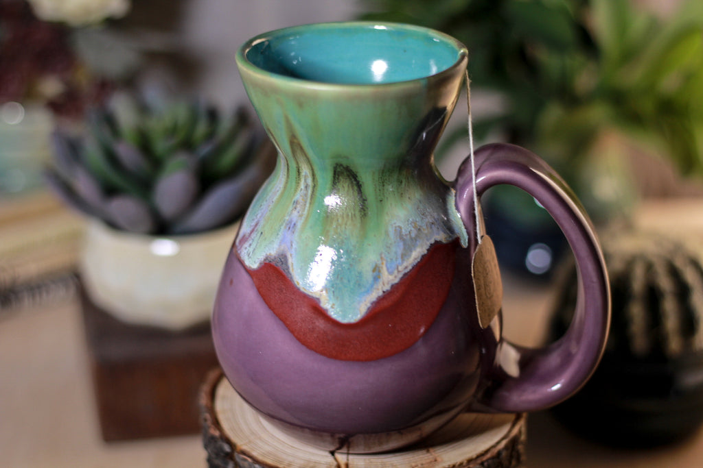 03-B Rainbow Agate Flared Notched Mug - ODDBALL, 16 oz. - 15% off
