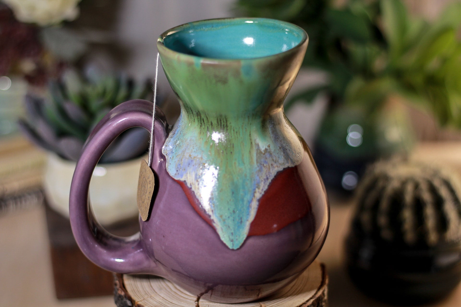 03-B Rainbow Agate Flared Notched Mug - ODDBALL, 16 oz. - 15% off