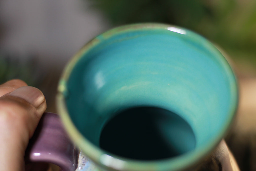 03-B Rainbow Agate Flared Notched Mug - ODDBALL, 16 oz. - 15% off