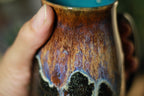 09-D Electric Wave Notched Stein - TOP SHELF, 15 oz
