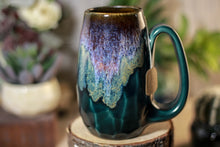 Load image into Gallery viewer, 12-D Electric Wave Notched Crystal Mug, 15 oz