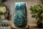 28-B Blue Lagoon Textured Notched Mug - MISFIT, 19 oz. - 20% off