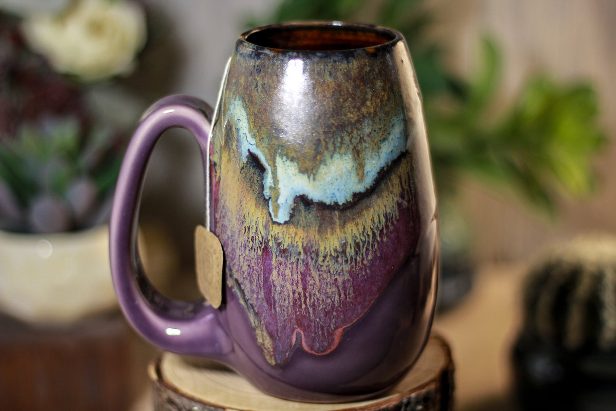 17-B Copper Agate Notched Mug, 16 oz.