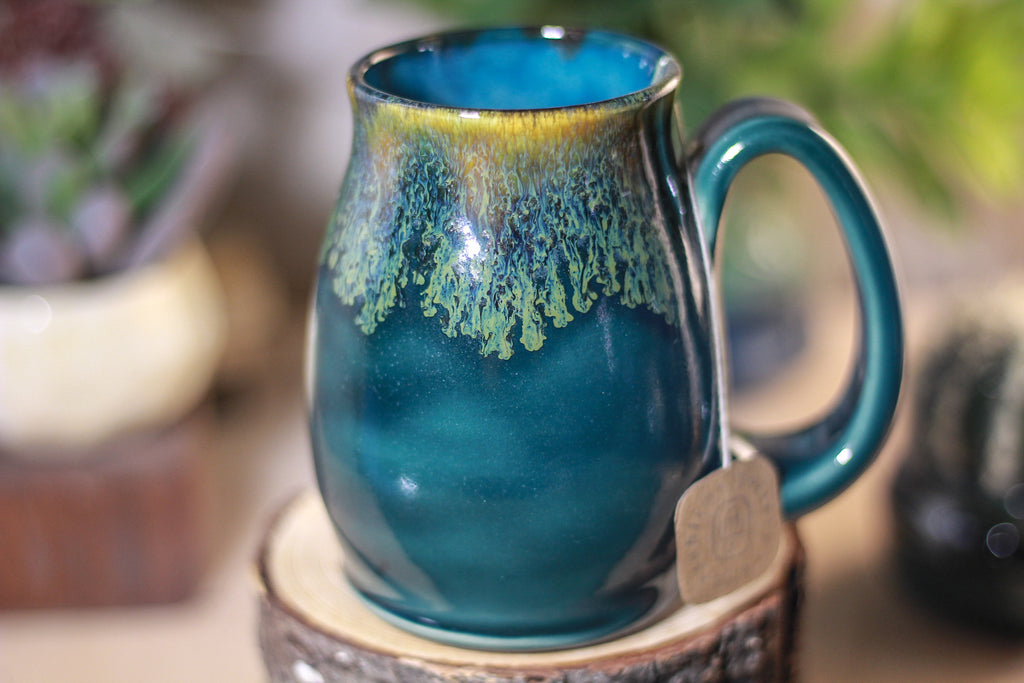 20-F Spanish Moss Notched Stein Mug,14 oz