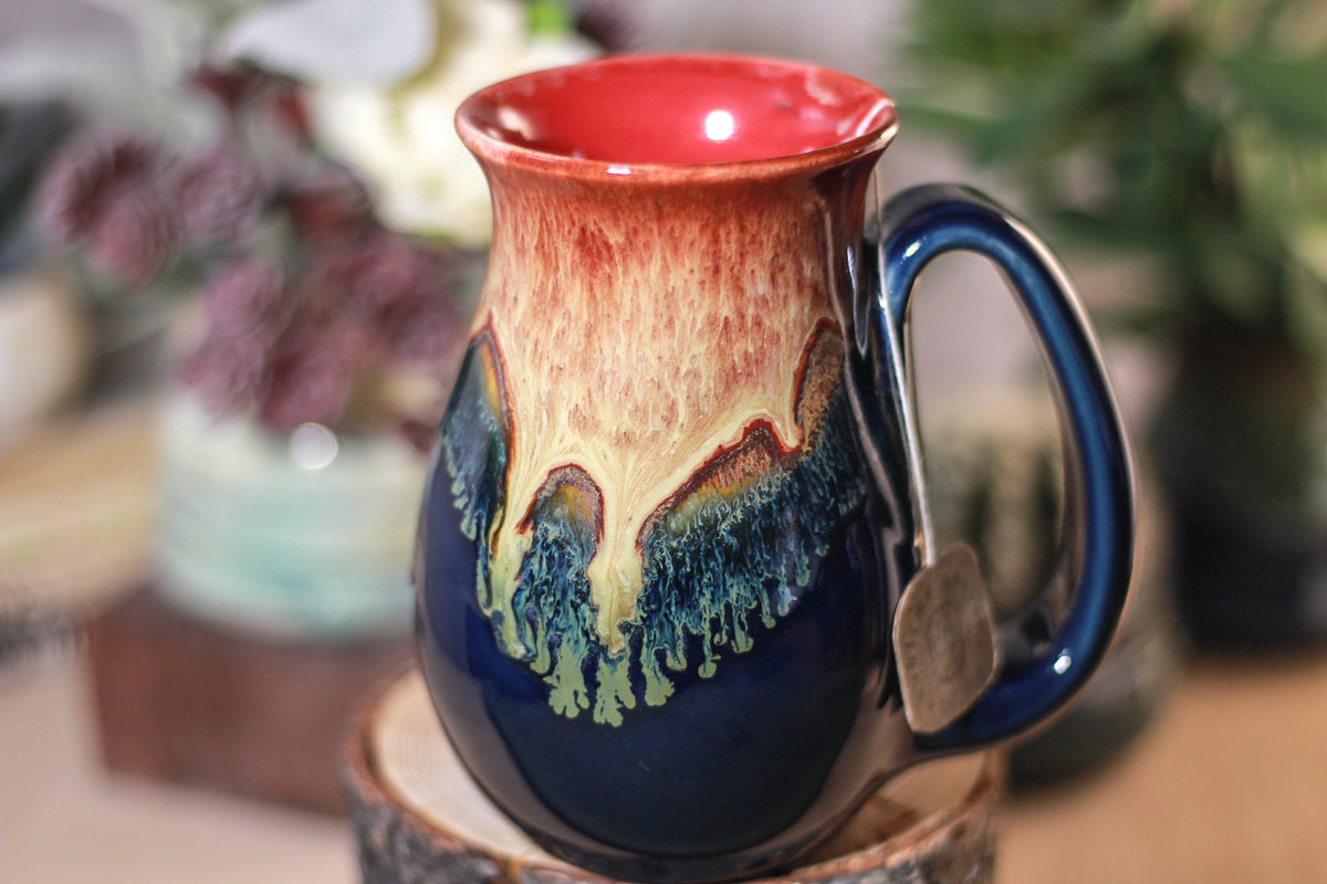 32-C Lava Falls Flared Notched Mug, 14 oz