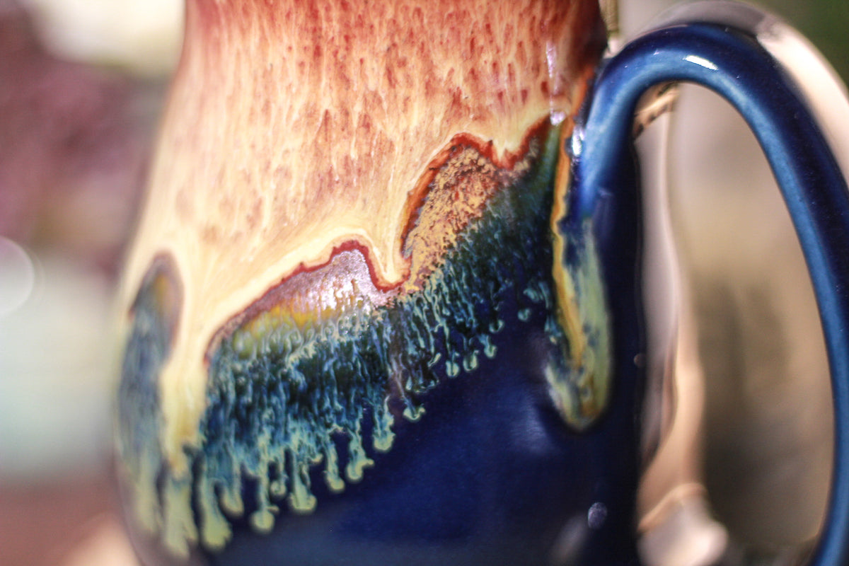 32-C Lava Falls Flared Notched Mug, 14 oz