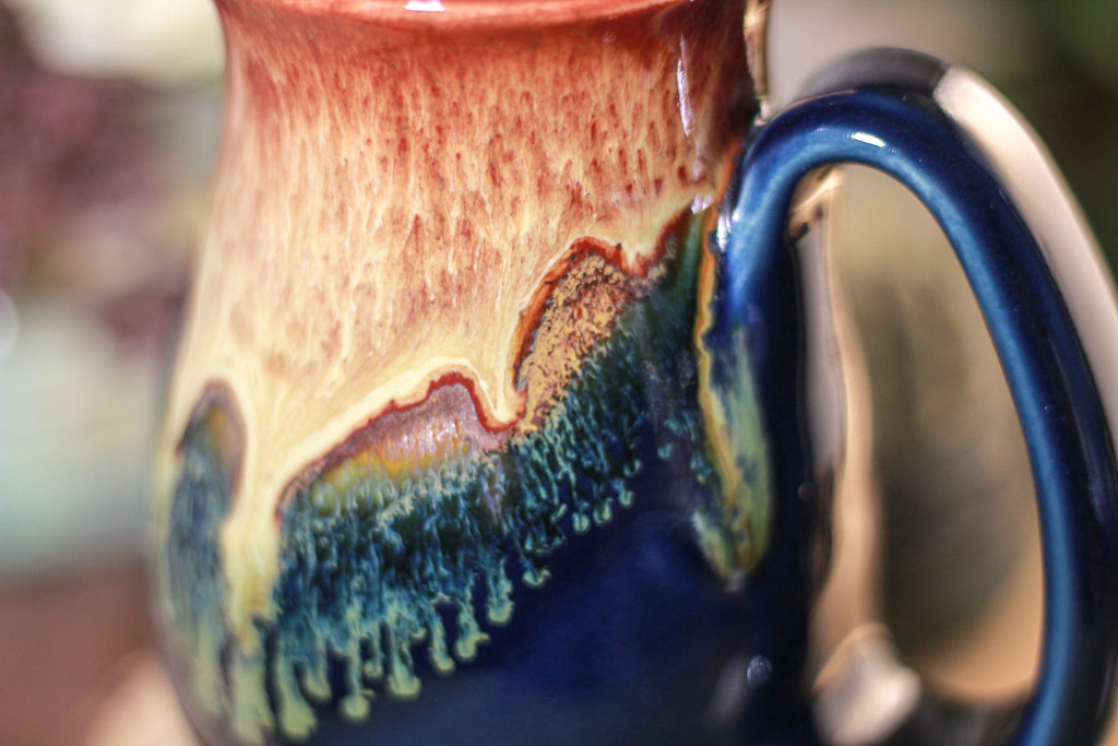 32-C Lava Falls Flared Notched Mug, 14 oz