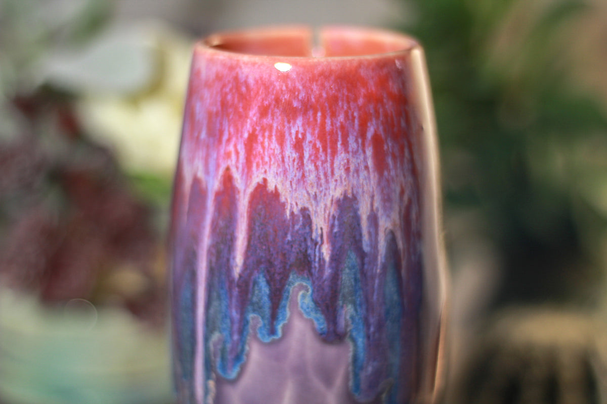 35-C Flaming Phoenix Notched Crystal Mug, 14 OZ.