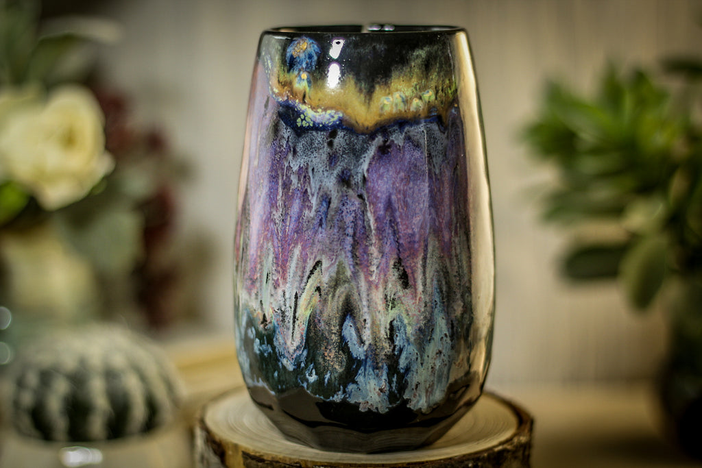 46-D PROTOTYPE Notched Crystal Mug, 17 oz.