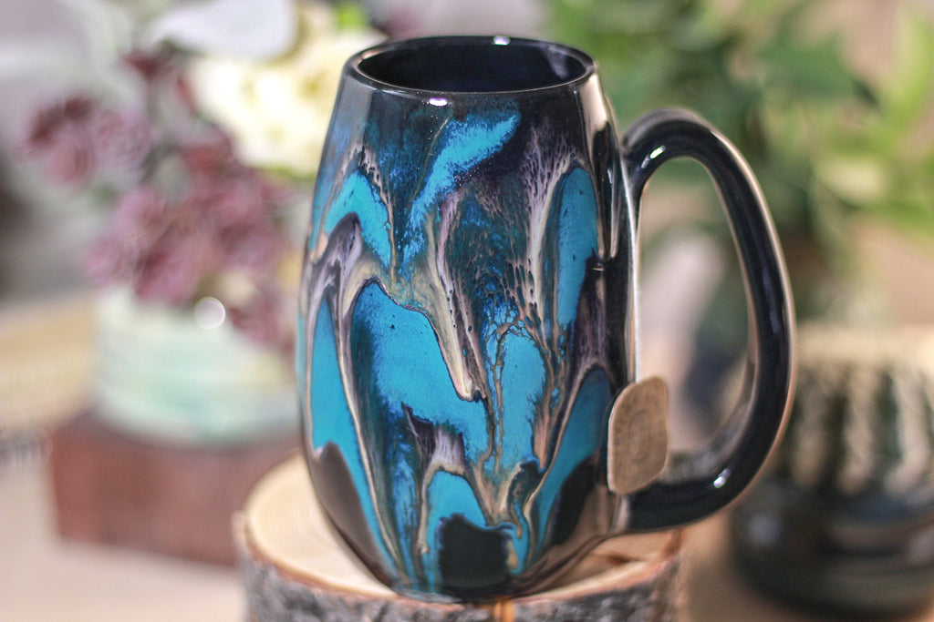 42-E Teal Grotto Notched Mug - MISFIT, 15 oz - 15% off