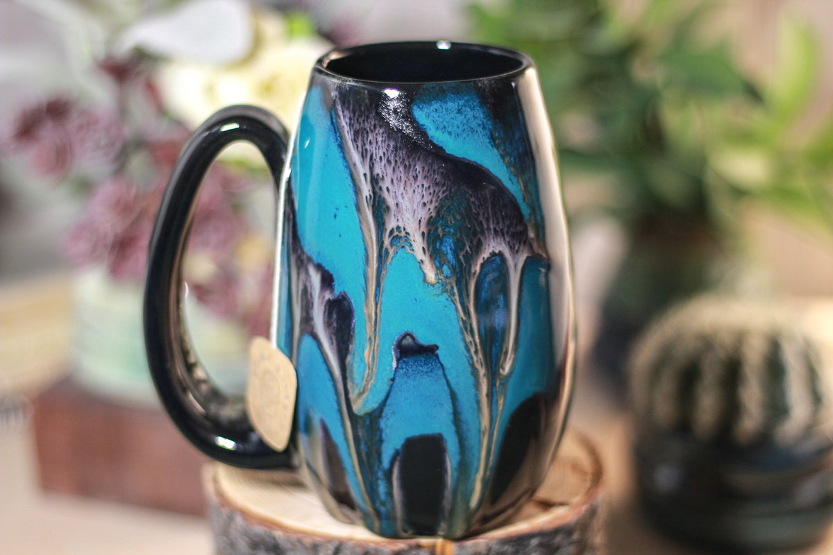 42-E Teal Grotto Notched Mug - MISFIT, 15 oz - 15% off