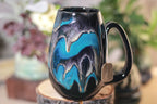 43-E Teal Grotto Notched Mug - TOP SHELF, 15 oz