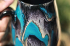 43-E Teal Grotto Notched Mug - TOP SHELF, 15 oz