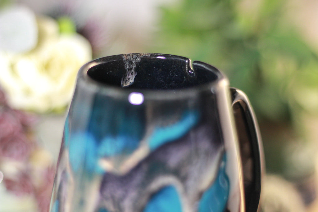 43-E Teal Grotto Notched Mug - TOP SHELF, 15 oz