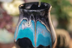 44-E Teal Cavern Barely Flared Notched Mug, 16 oz