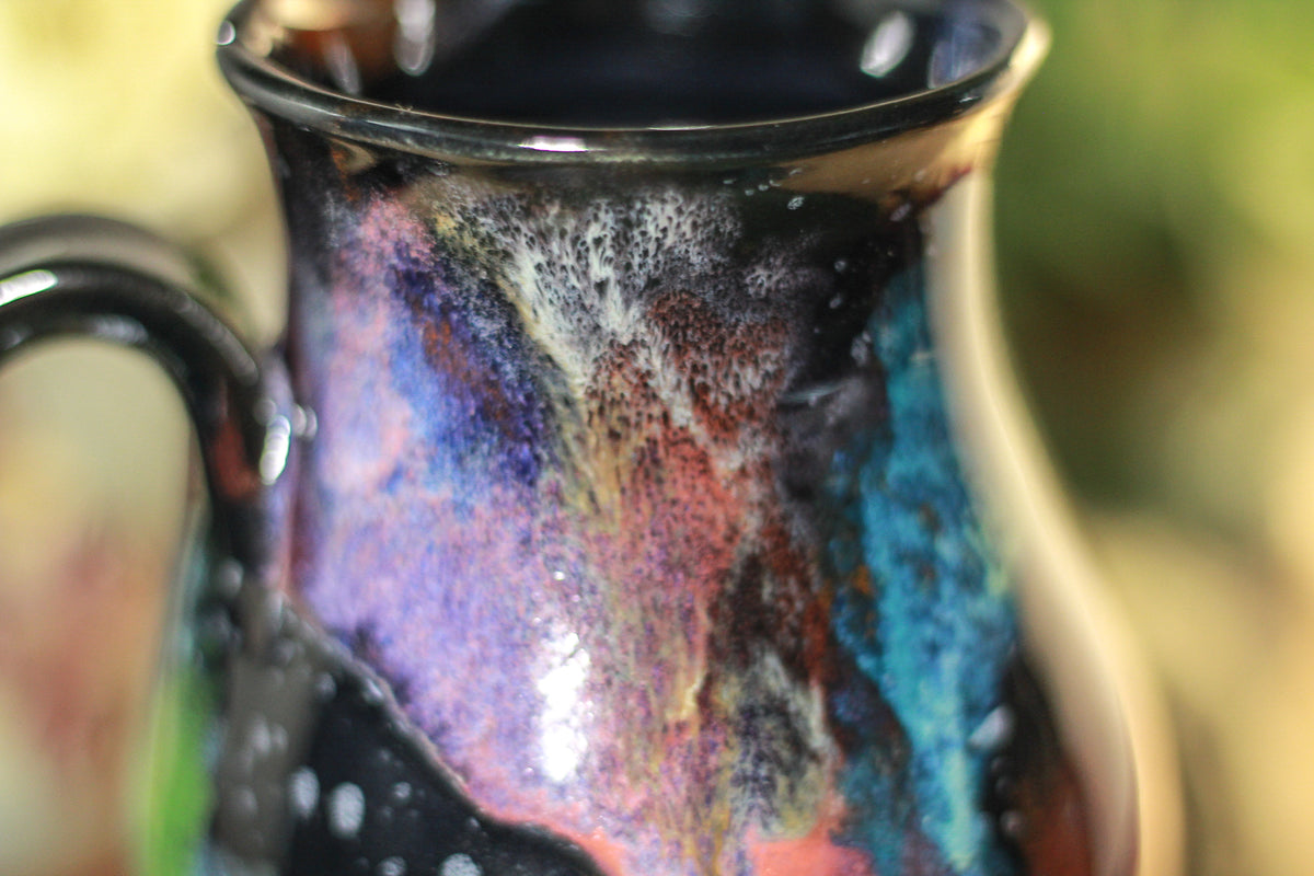 45-A Rainbow Stellar Barely Flared Notched Mug - TOP SHELF, 15 oz