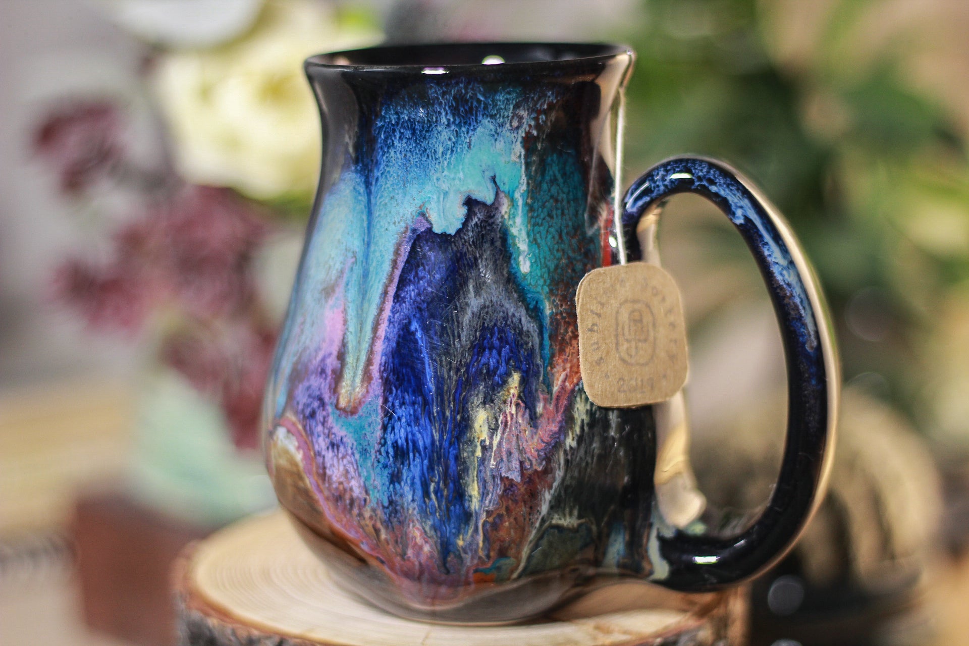 01-B Cosmic Grotto Flared Notched Mug, 11 oz