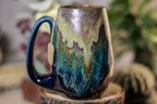 05-B Copper Agate Notched Crystal Mug - TOP SHELF, 14 oz.