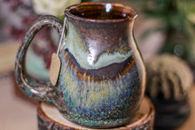 Load image into Gallery viewer, 06-B Copper Agate Notched Stein Mug, 13 oz.