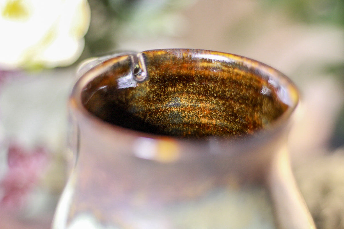 06-B Copper Agate Notched Stein Mug, 13 oz.