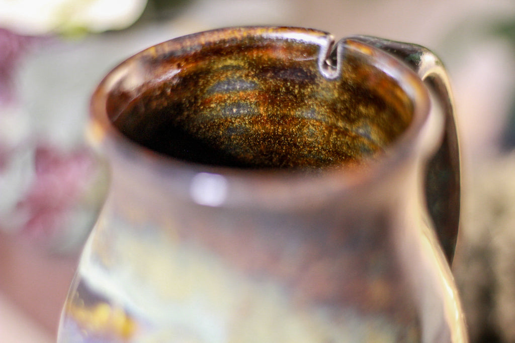 06-B Copper Agate Notched Stein Mug, 13 oz.