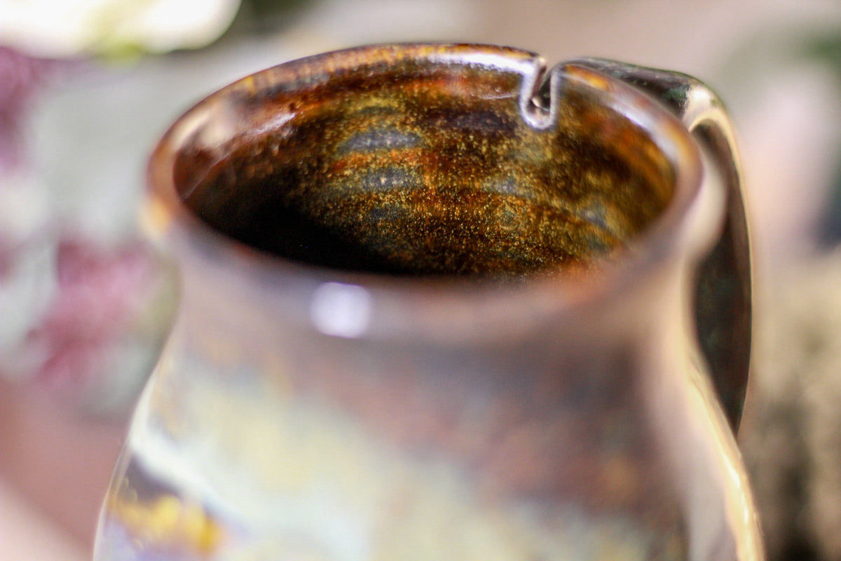 06-B Copper Agate Notched Stein Mug, 13 oz.