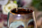 08-B Copper Agate Notched Crystal Mug - TOP SHELF, 14 oz.