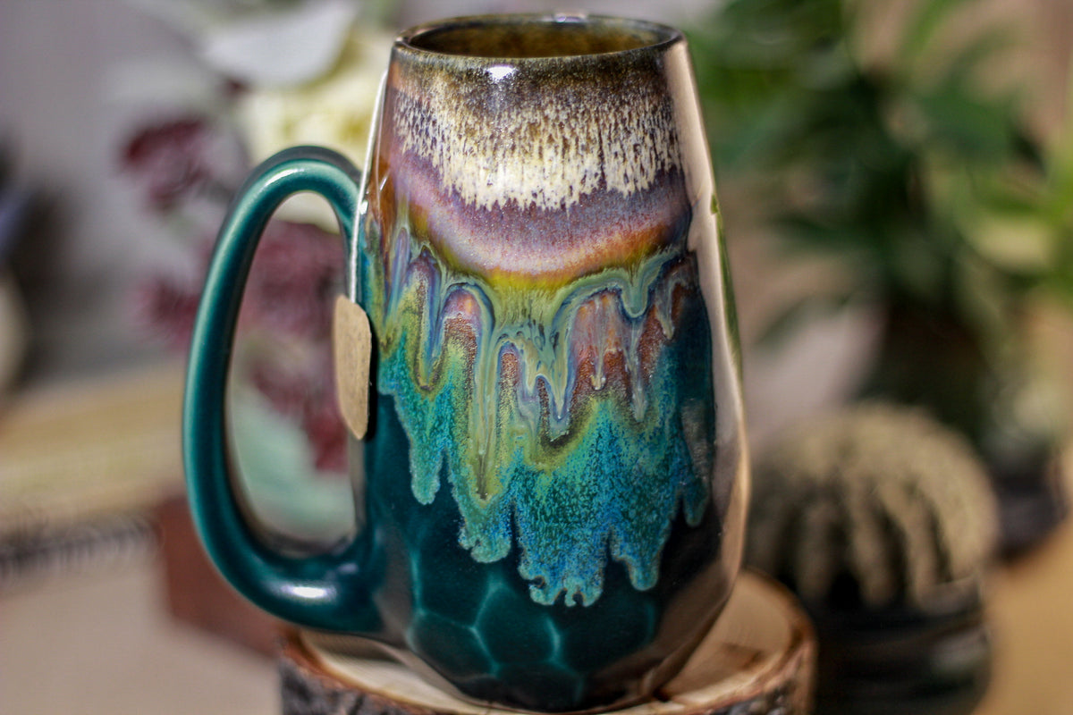 09-A New Earth Notched Crystal Mug, 16 oz.