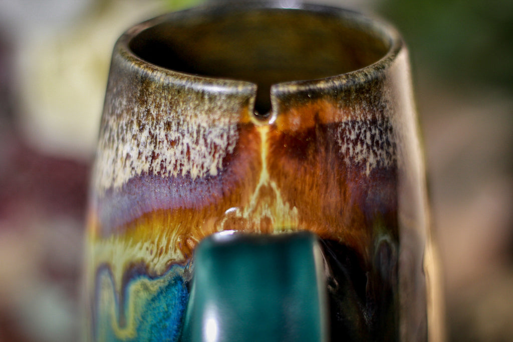 09-A New Earth Notched Crystal Mug, 16 oz.