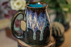 17-D Electric Wave Notched Stein Mug - TOP SHELF, 14 oz