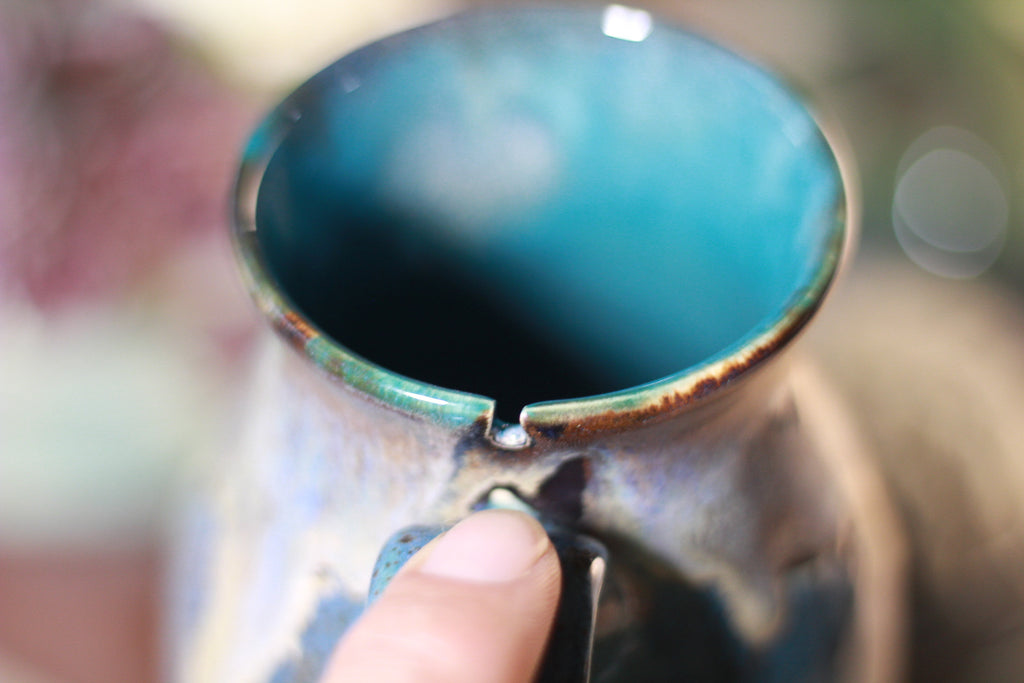 21-D Prototype Barely Flared Notched Mug, 14 oz.