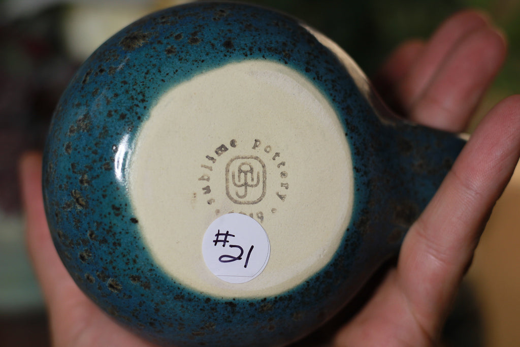 21-D Prototype Barely Flared Notched Mug, 14 oz.