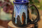 23-D Cobalt Wave Barely Flared Notched Mug - ODDBALL, 11 oz. - 10% off