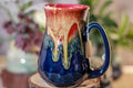 28-C Lava Falls Barely Flared Notched Crystal Mug - TOP SHELF, 13 oz