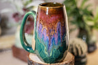 40-B Magenta Haze Notched Crystal Mug - TOP SHELF MISFIT, 15 oz.