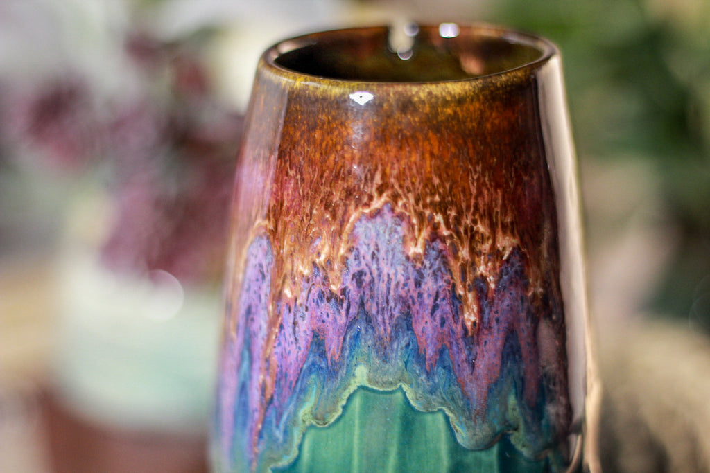 40-B Magenta Haze Notched Crystal Mug - TOP SHELF MISFIT, 15 oz.